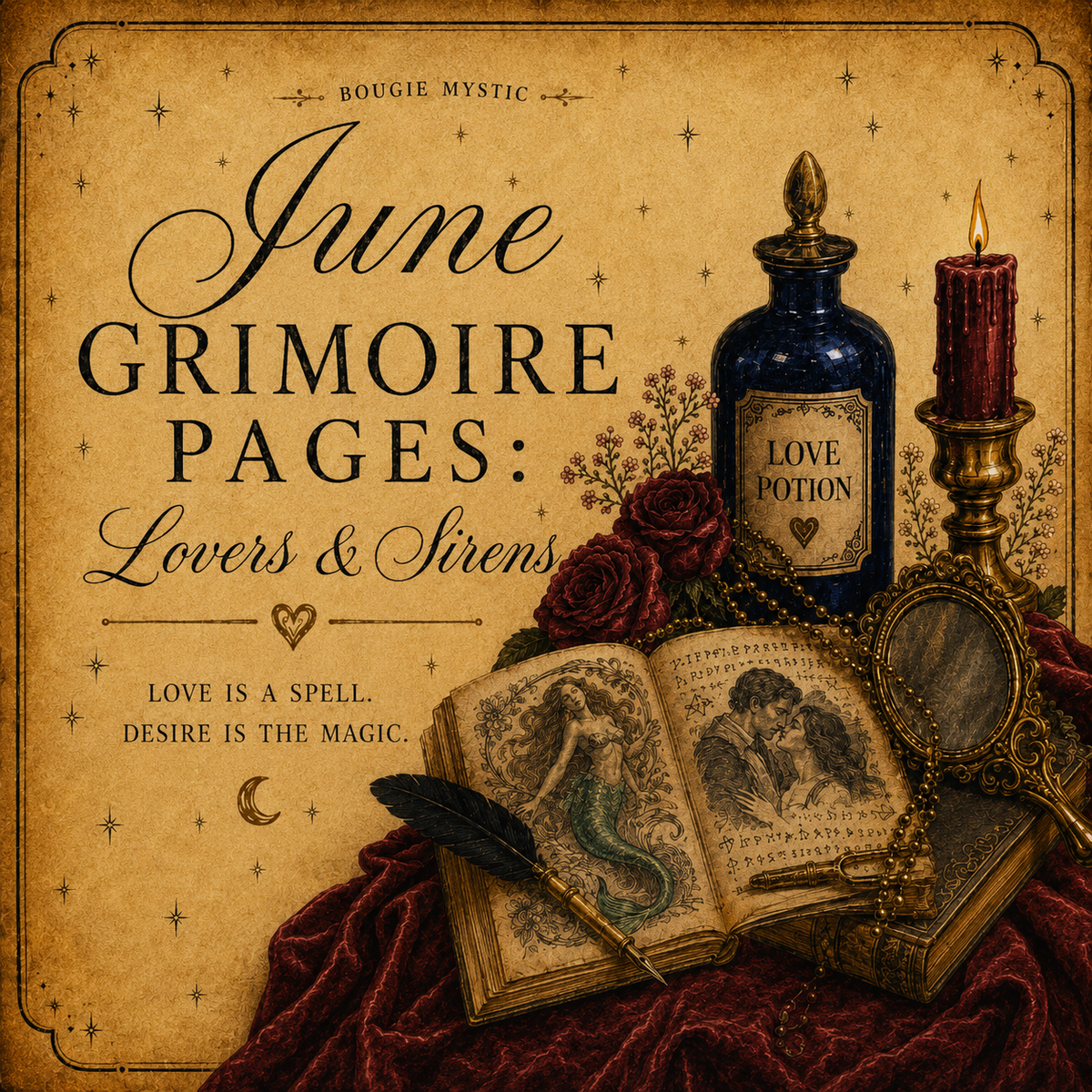 June Grimoire Pages: Sirens & Lovers