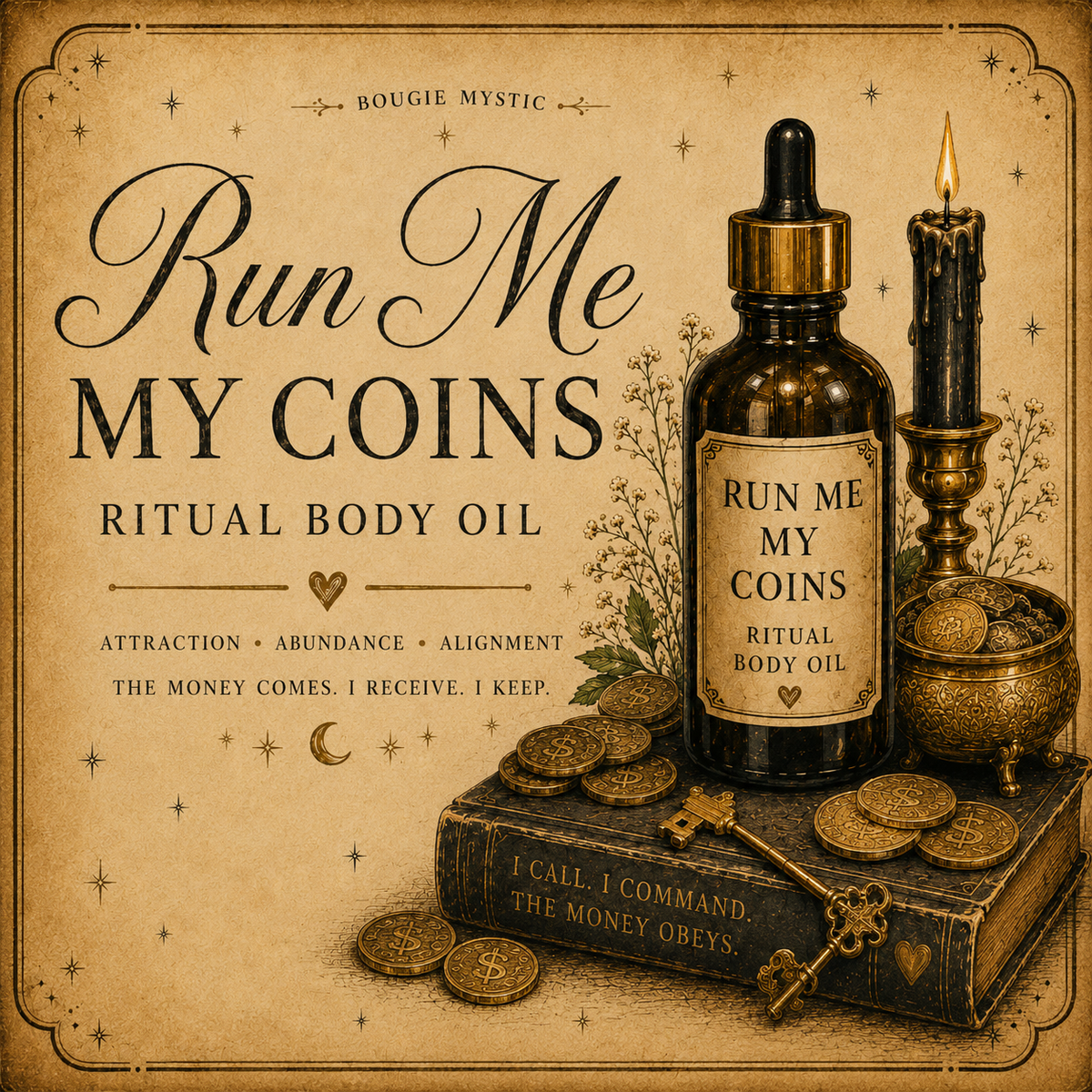 Run Me My Coins Ritual Body Oil