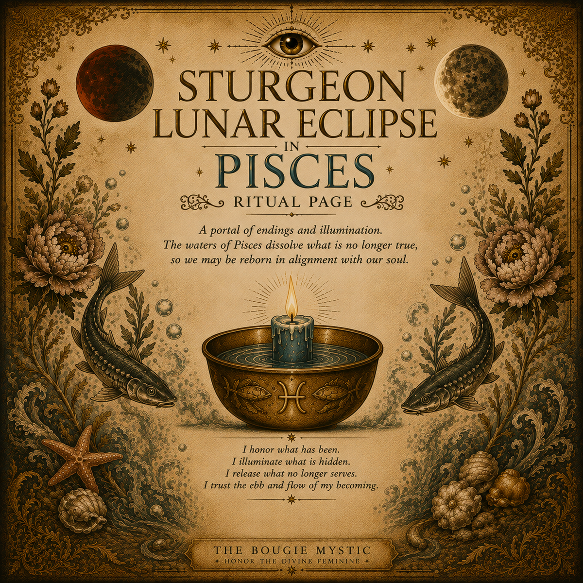 Sturgeon Lunar Eclipse in Pisces Ritual Page