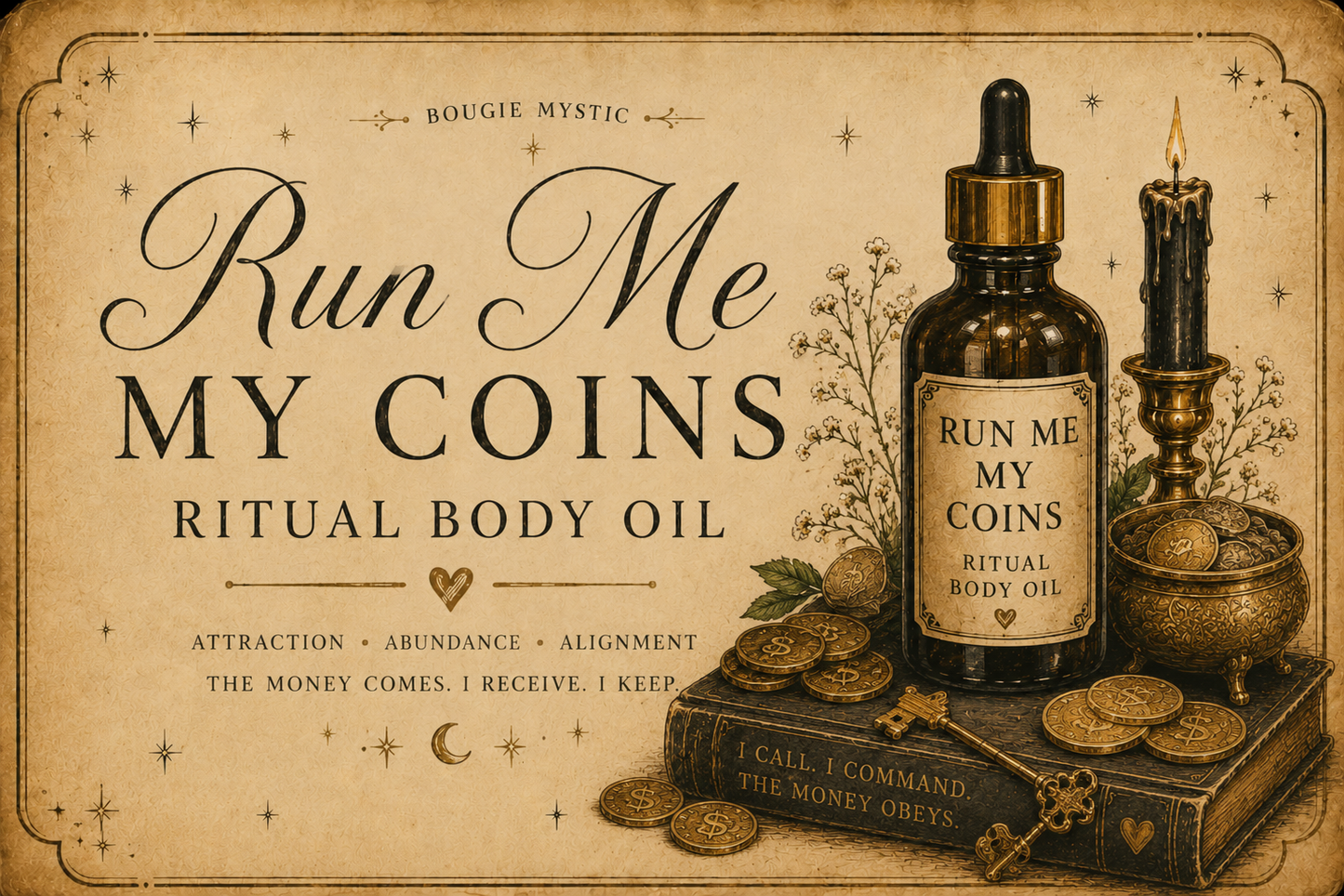 Run Me My Coins Ritual Body Oil